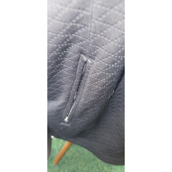 The North Face Womens Medium Black Diamond Quilt Pattern Hooded Snap Zip Jacket - Picture 5 of 10